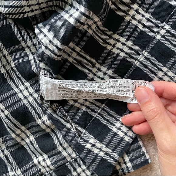 ZARA LONG SLEEVE PLAID MINI DRESS (girls 13/14) - Picture 7 of 8